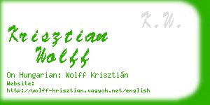 krisztian wolff business card